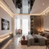 PN03 - Phòng Ngủ Hiện Đại Luxury Màu Trắng Kết Hợp Màu Gỗ Sang Trọng
