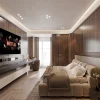 PN15 - Mẫu Phòng Ngủ Modern Luxury Gỗ Óc Chó Sang Trọng Đẳng Cấp