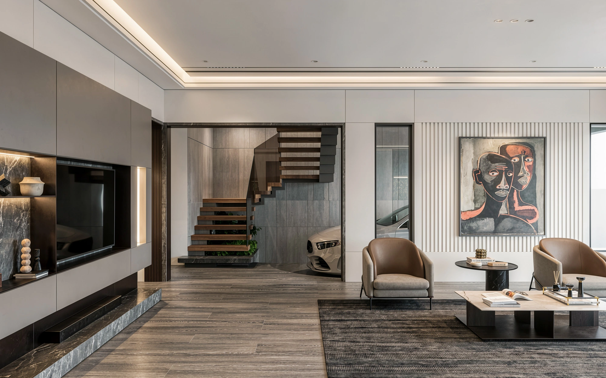 Fluxhome chuyên thiết kế thi công trọn gói nội thất hiện đại phẳng thẳng uy tín