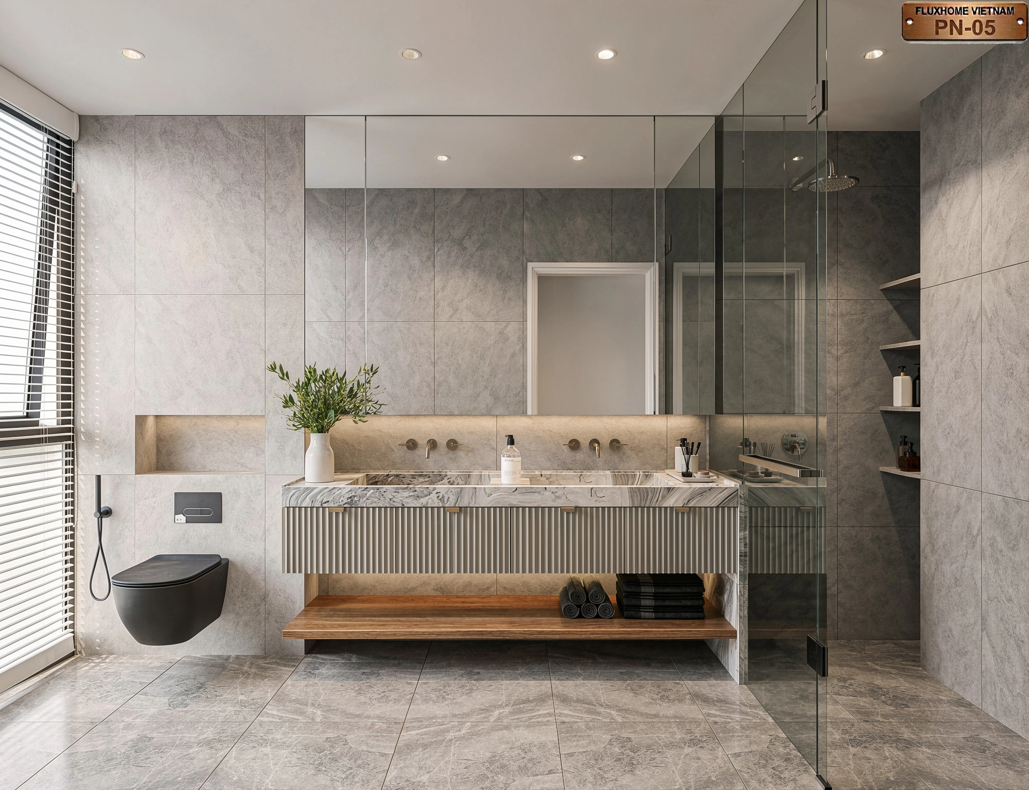 Thiết kế phòng ngủ master luxury hiện đại