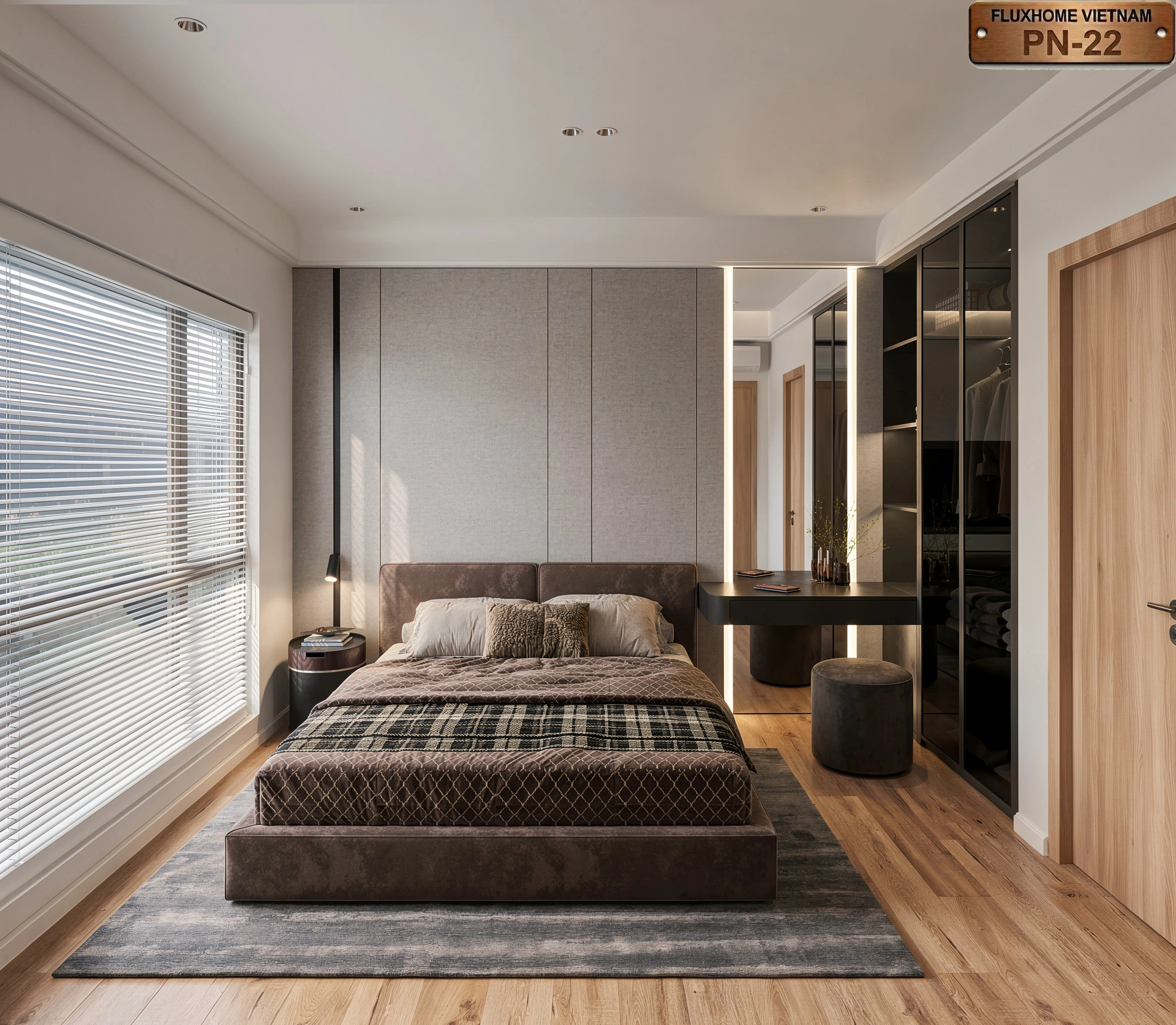 Hệ tủ lưu trữ thông minh cho phòng ngủ nhỏ