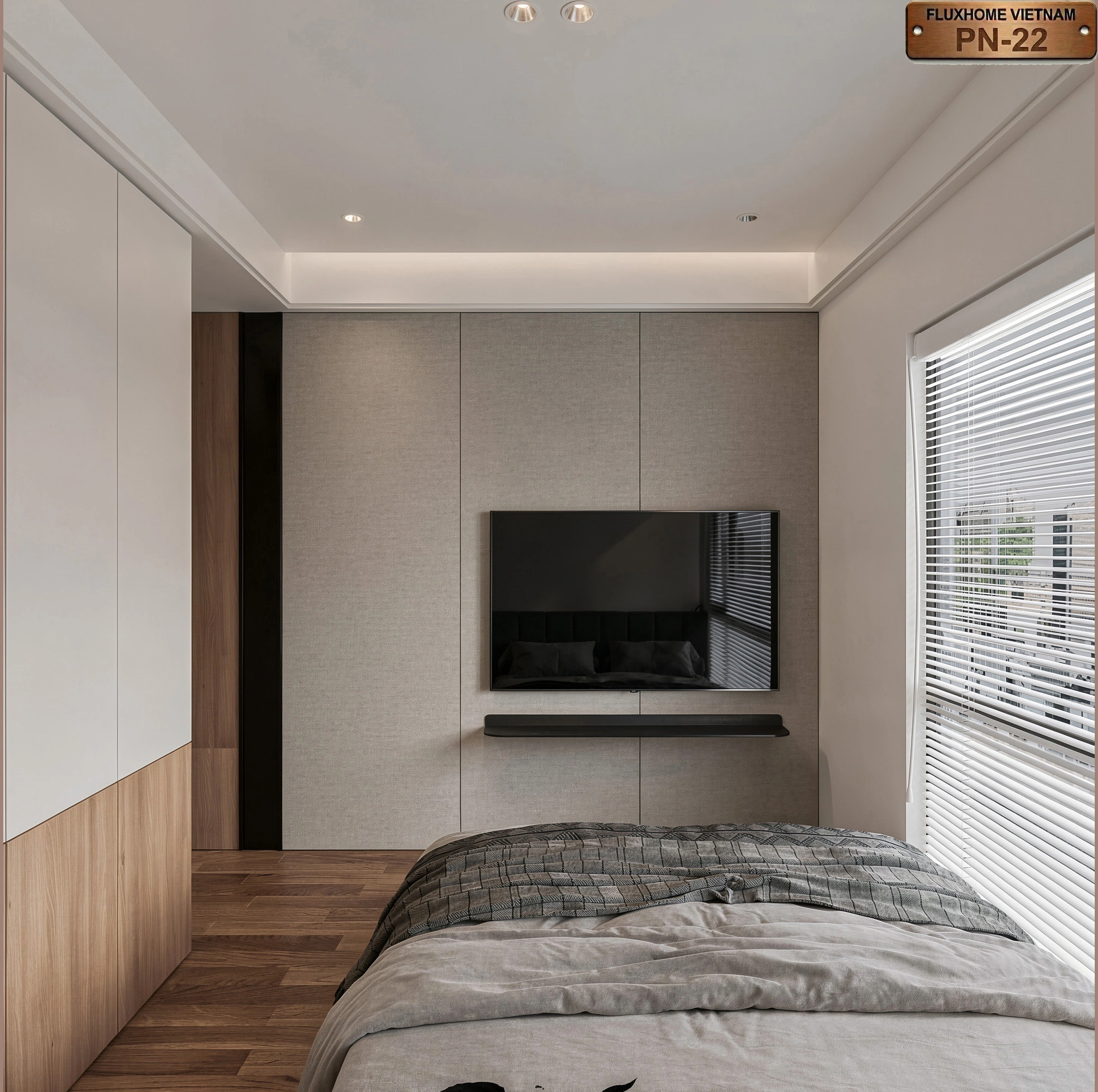 Thiết kế phòng ngủ nhỏ gọn gàng và tiện nghi