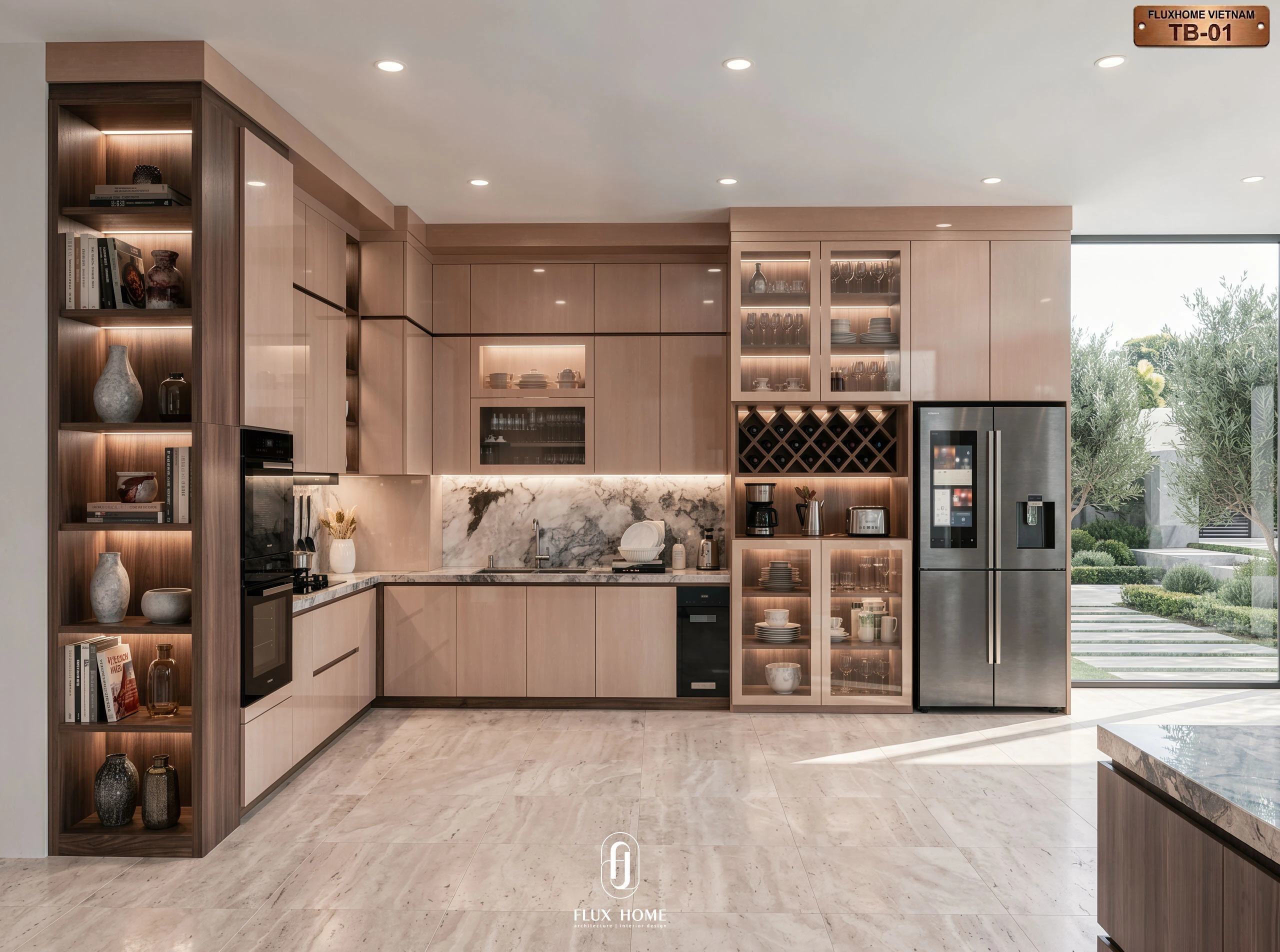 Thi công tủ bếp An Cường cao cấp bởi Fluxhome Việt Nam